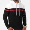 Meilleure affaire 😍 Sweat Capuche Tricolore 1274 Blanc Rouge Noir de LBO ⌛ -France LBO Soldes Boutique lbo 225844 FAB SHALBO 1274 20200819T095856 01