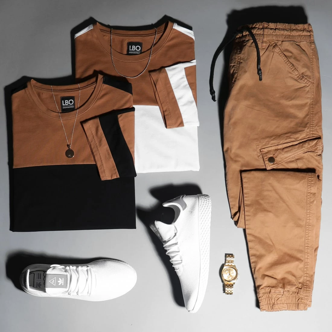 Meilleur prix 🔥 Tee 👚 Shirt Oversize A Bandes 1213 Camel Noir de LBO 🧨 5 Meilleur prix 🔥 Tee 👚 Shirt Oversize A Bandes 1213 Camel Noir de LBO 🧨 – Image 3