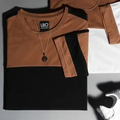 Meilleur prix 🔥 Tee 👚 Shirt Oversize A Bandes 1213 Camel Noir de LBO 🧨 9 Meilleur prix 🔥 Tee 👚 Shirt Oversize A Bandes 1213 Camel Noir de LBO 🧨 -France LBO Soldes Boutique lbo 226256 FAB SHALBO 1213 20200901T083051 04