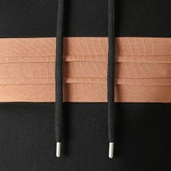 Nouveau 🤩 Sweat Capuche Bicolore 1293 Noir Camel de LBO ⌛ -France LBO Soldes Boutique lbo 226646 FAB SHALBO 1293 20200922T163732 02