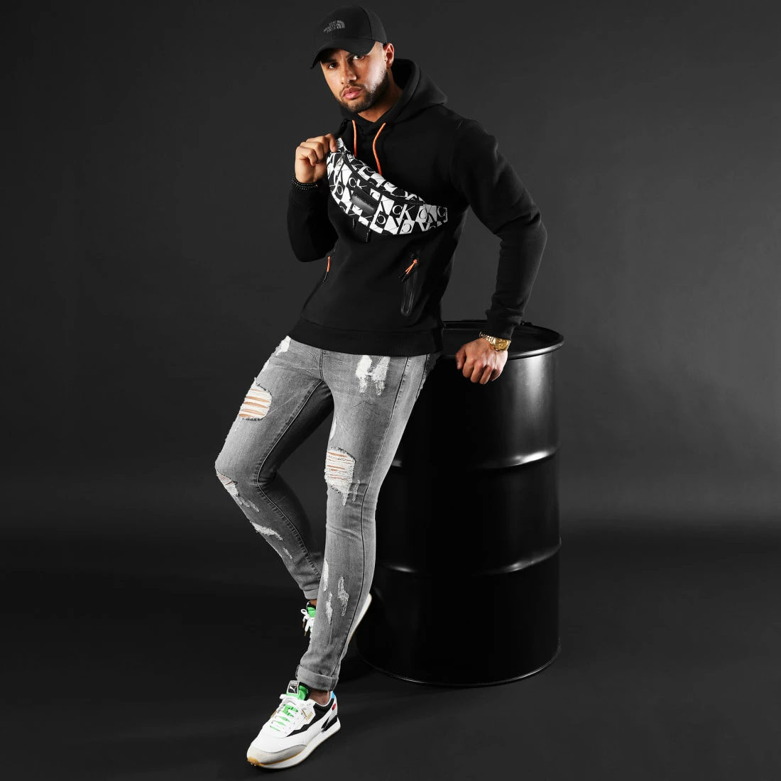 Le moins cher 😍 Sweat Capuche Details Tech Orange 1208 Noir de LBO ⭐ 5 Le moins cher 😍 Sweat Capuche Details Tech Orange 1208 Noir de LBO ⭐ – Image 3