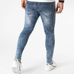 Nouveau ❤️ Jean Skinny LB0547AH2 Bleu Medium de LBO 👍 -France LBO Soldes Boutique lbo 228277 FAB LBO LB0547AH2 MEDIUMBLUE 20200930T134127 04