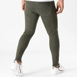 Sortie 🎁 Jean Skinny Avec Déchirures KA9AH20 Khaki de LBO 😉 -France LBO Soldes Boutique lbo 229946 FAB LBO KA9AH20 KAKIDENIM 20201023T133634 04