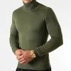 Vente flash 🔔 Pull Col Roulé Slim Fit JUM-83 Khaki de LBO 😉 -France LBO Soldes Boutique lbo 230282 FAB LBO 1006 JUM 83 ROULE KHAKI 12571 20201021T145347 01