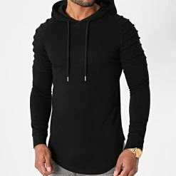 Offres 🛒 Lot De 2 Sweats Capuche Oversize 1286 Noir Et Camel de LBO ⌛ -France LBO Soldes Boutique lbo 230688 FAB SHALBO 1286 20201006T153406 02