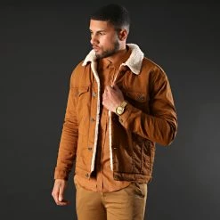 De gros 🎁 Chemise Manches Longues Slim Fit 1411 Camel de LBO 🧨 -France LBO Soldes Boutique lbo 233376 FAB SHALBO 1411 20210126T081438 05