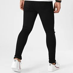 Le moins cher 🧨 Jean Super Skinny Fit Destroy 1417 Noir de LBO ⌛ -France LBO Soldes Boutique lbo 233626 FAB SHALBO 1417 20201023T080105 04