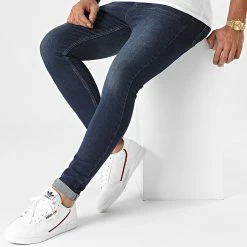 Sortie ⭐ Jean Super Skinny Fit 1423 Denim Bleu Foncé de LBO 🥰 -France LBO Soldes Boutique lbo 233634 FAB SHALBO 1423 20201023T080124 02
