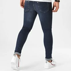 Sortie ⭐ Jean Super Skinny Fit 1423 Denim Bleu Foncé de LBO 🥰 -France LBO Soldes Boutique lbo 233634 FAB SHALBO 1423 20201023T080129 04