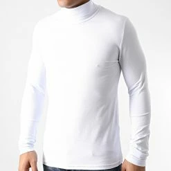 Le moins cher 🔥 Lot De 3 Tee 👚 Shirt Col Roulé Manches Longues Uni 1340 Noir Gris Anthracite Blanc de LBO 👏 -France LBO Soldes Boutique lbo 235844 FAB SHALBO 1340 20201109T115209 04