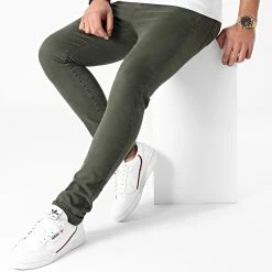Top 10 ⭐ Jean Skinny K72215AH2 Khaki de LBO 🛒 -France LBO Soldes Boutique lbo 236796 FAB LBO K72215AH2 KAKIDENIM 20201116T145215 03