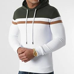 Offres 😀 Sweat Capuche Slim Fit Tricolore 1436 Vert Kaki Blanc de LBO 🥰 11 Offres 😀 Sweat Capuche Slim Fit Tricolore 1436 Vert Kaki Blanc de LBO 🥰 -France LBO Soldes Boutique lbo 239051 FAB SHALBO 1436 20201120T123029 03
