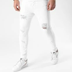 Offres 👍 Jean Skinny LB0544AH2 Blanc de LBO 🛒