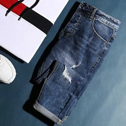 Top 10 👏 Jean Skinny Avec Déchirures LBOJG5 Bleu Denim 🎁 -France LBO Soldes Boutique lbo 239710 FAB LBO LBOJG5 BLUEDENIM 20210105T080835 05