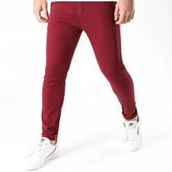 Remise 💯 Pantalon Chino Skinny 1445 Bordeaux de LBO 🥰