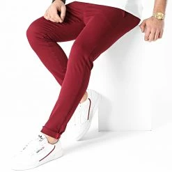 Remise 💯 Pantalon Chino Skinny 1445 Bordeaux de LBO 🥰 -France LBO Soldes Boutique lbo 243255 FAB SHALBO 1445 20201203T080647 03