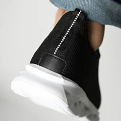 Meilleur prix ⭐ Baskets Mesh 1343 Noir Blanc de LBO ❤️ -France LBO Soldes Boutique lbo 243471 FAB SHALBO 1343 20210209T154426 04