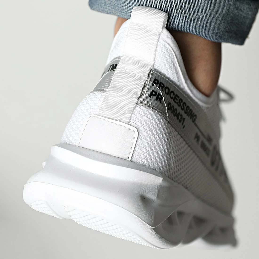 Meilleure affaire ✔️ Baskets Bande Gris 1348 Blanc de LBO 😍 6 Meilleure affaire ✔️ Baskets Bande Gris 1348 Blanc de LBO 😍 – Image 4