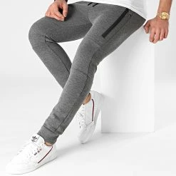 Promo 🥰 Pantalon Jogging 1331 Gris Anthracite Chiné de LBO ⌛ -France LBO Soldes Boutique lbo 243527 FAB SHALBO 1331 20210128T143143 03