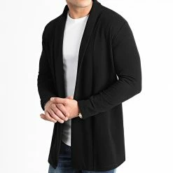 Meilleure vente ❤️ Gilet Oversize 1447 Noir de LBO 🧨 -France LBO Soldes Boutique lbo 243529 FAB SHALBO 1447 20201209T161743 03