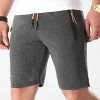 Remise 🔔 Short Jogging Zip Tech 1485 Gris Anthracite de LBO 🥰 -France LBO Soldes Boutique lbo 247242 FAB SHALBO 1485 20210225T154058 01