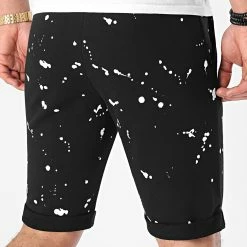 Tout neuf 🔥 Short Jogging Speckle 1493 Noir de LBO 🎉 -France LBO Soldes Boutique lbo 247249 FAB SHALBO 1493 20210219T081629 04