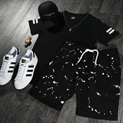 Tout neuf 🔥 Short Jogging Speckle 1493 Noir de LBO 🎉 -France LBO Soldes Boutique lbo 247249 FAB SHALBO 1493 20210308T073220 05