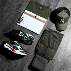 Grosses soldes 🥰 Tee 👕 Shirt Tricolore 1542 Kaki Camel Blanc de LBO 🔔 -France LBO Soldes Boutique lbo 248900 FAB SHALBO 1542 20210308T072905 03