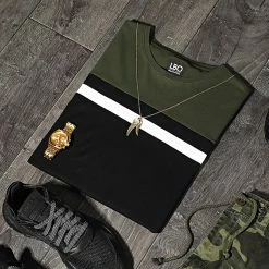 Budget ❤️ Tee 👕 Shirt Tricolore 1543 Kaki Blanc Noir de LBO 🎁 10 Budget ❤️ Tee 👕 Shirt Tricolore 1543 Kaki Blanc Noir de LBO 🎁 -France LBO Soldes Boutique lbo 248903 FAB SHALBO 1543 20210330T084206 04