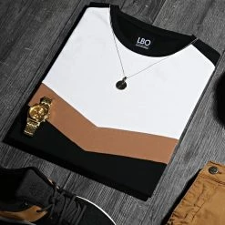 Les meilleures critiques de 😀 Tee 👚 Shirt Tricolore 1559 Blanc Camel Noir de LBO 🥰 -France LBO Soldes Boutique lbo 248906 FAB SHALBO 1559 20210310T085555 04