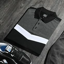 Offres 🔔 Polo Manches Courtes Tricolore 1554 Noir Gris Anthracite de LBO 🔔 9 Offres 🔔 Polo Manches Courtes Tricolore 1554 Noir Gris Anthracite de LBO 🔔 -France LBO Soldes Boutique lbo 249000 FAB SHALBO 1554 20210311T144918 04