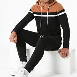 Meilleure vente 🤩 Ensemble De Survêtement Tricolore 1566 Camel Blanc Noir de LBO 🧨