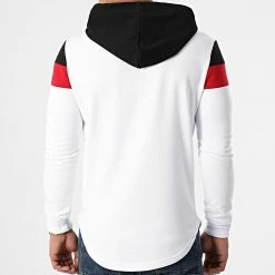Meilleur prix ✔️ Sweat Capuche Oversize Tricolore Retro 1558 Noir Rouge Blanc de LBO 🧨 -France LBO Soldes Boutique lbo 249814 FAB SHALBO 1558 20210312T153445 04