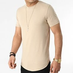 Sortie 😍 Tee 👚 Shirt Oversize 1568 Beige de LBO ✔️