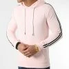 Nouveau 🛒 Sweat Capuche Avec Bandes Noir Blanc 1591 Rose Pale de LBO 🧨 -France LBO Soldes Boutique lbo 249819 FAB SHALBO 1591 20210319T084141 01