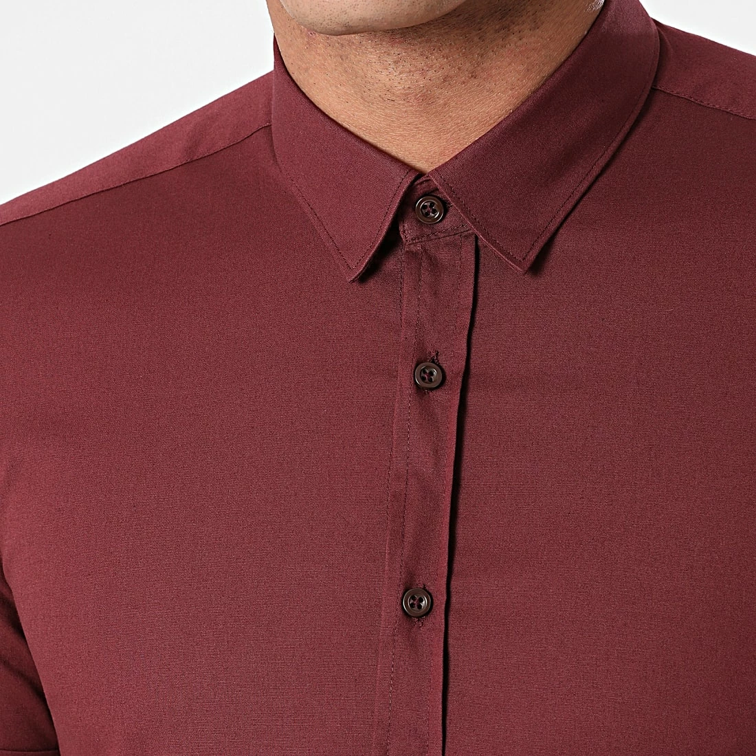 Acheter 😀 Chemise Manches Courtes Slim Fit 1363 Bordeaux de LBO 😉 4 Acheter 😀 Chemise Manches Courtes Slim Fit 1363 Bordeaux de LBO 😉 – Image 2