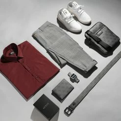 Acheter 😀 Chemise Manches Courtes Slim Fit 1363 Bordeaux de LBO 😉 7 Acheter 😀 Chemise Manches Courtes Slim Fit 1363 Bordeaux de LBO 😉 -France LBO Soldes Boutique lbo 251379 FAB SHALBO 1363 20210505T135423 05