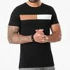 Promo 🛒 Tee 👕 Shirt Bande Bicolore 1609 Noir de LBO ❤️ -France LBO Soldes Boutique lbo 251445 FAB SHALBO 1609 20210414T101051 01
