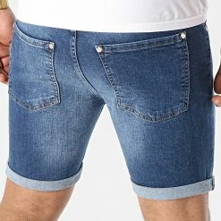 Le moins cher ✔️ Short Jean Skinny Fit Avec Dechirures 1468 Denim Bleu Medium de LBO 💯 -France LBO Soldes Boutique lbo 253814 FAB SHALBO 1468 20210402T141101 04