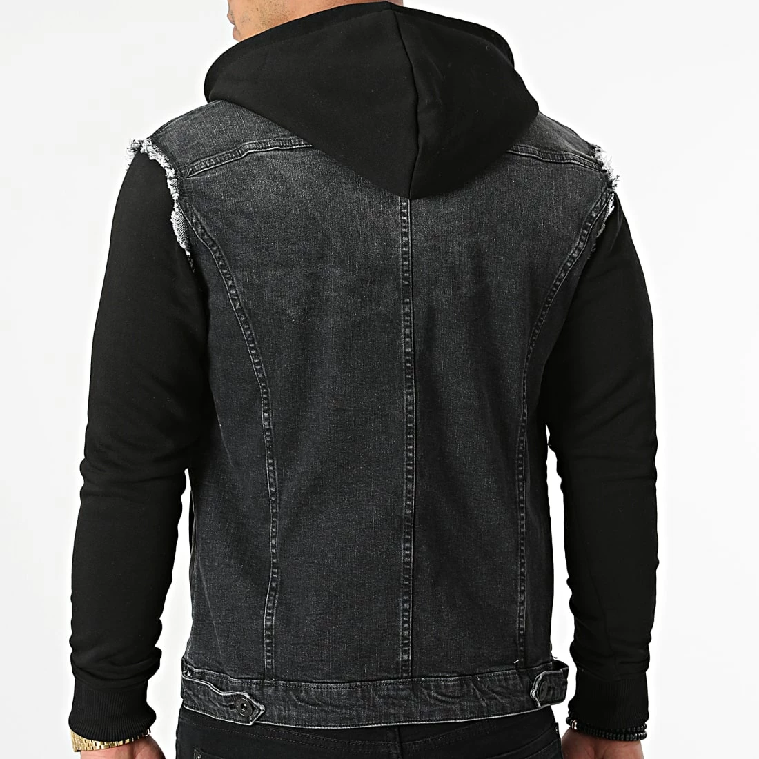 Meilleure vente ✔️ Veste Jean A Capuche 1518 Noir de LBO 🥰 6 Meilleure vente ✔️ Veste Jean A Capuche 1518 Noir de LBO 🥰 – Image 4