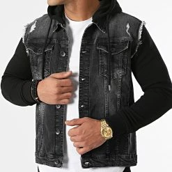 Meilleure vente ✔️ Veste Jean A Capuche 1518 Noir de LBO 🥰 10 Meilleure vente ✔️ Veste Jean A Capuche 1518 Noir de LBO 🥰 -France LBO Soldes Boutique lbo 256835 FAB SHALBO 1518 20210915T082045 01