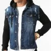 Grosses soldes 🧨 Veste Jean A Capuche 1521 Bleu Foncé Denim Noir de LBO 👍 -France LBO Soldes Boutique lbo 256850 FAB SHALBO 1521 20210917T122348 01