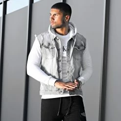 Bon marché 💯 Veste Jean A Capuche 1528 Gris Denim Gris Clair de LBO 🌟 14 Bon marché 💯 Veste Jean A Capuche 1528 Gris Denim Gris Clair de LBO 🌟 -France LBO Soldes Boutique lbo 256861 FAB SHALBO 1528 20210907T134857 06