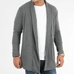 Budget 👏 Gilet Oversize 1627 Gris Anthracite de LBO 🌟