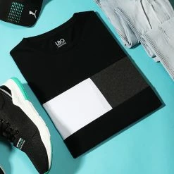 Coupon 🥰 Tee 👕 Shirt Empiècement Bicolore 1647 Noir de LBO ✨ -France LBO Soldes Boutique lbo 258491 FAB SHALBO 1647 20210428T090443 04