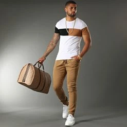 Offres ⭐ Tee 👚 Shirt Empiècement Bicolore 1648 Blanc de LBO 🎉 -France LBO Soldes Boutique lbo 258498 FAB SHALBO 1648 20210505T095053 05