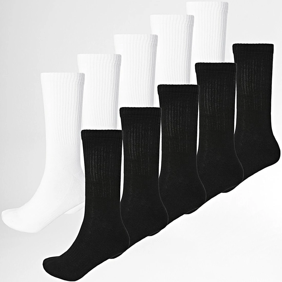 Bon marché 👏 Lot De 10 Paires De Chaussettes 0003 Noir Blanc de LBO 👏 3 Bon marché 👏 Lot De 10 Paires De Chaussettes 0003 Noir Blanc de LBO 👏