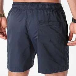 Le moins cher 😍 Short De Bain Uni 0002 Bleu Marine de LBO 🎉 -France LBO Soldes Boutique lbo 258974 FAB 1070510 0002 20210527T152304 04