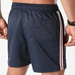 Budget ⌛ Short De Bain A Bandes 0009 Bleu Marine de LBO 🌟 -France LBO Soldes Boutique lbo 258980 FAB 1070510 0009 20210527T152510 04