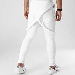 Top 10 🎁 Salopette En Jean Slim 1712 Blanc Denim de LBO ✨ -France LBO Soldes Boutique lbo 261247 FAB SHALBO 1712 20210604T145101 04